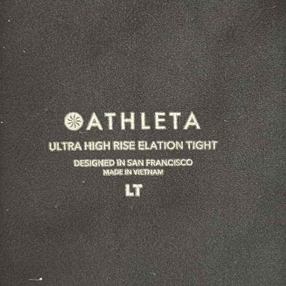 Athleta Ultra High Rise Elation Legging Medium Compression Black Size Large Tall - Picture 5 of 6